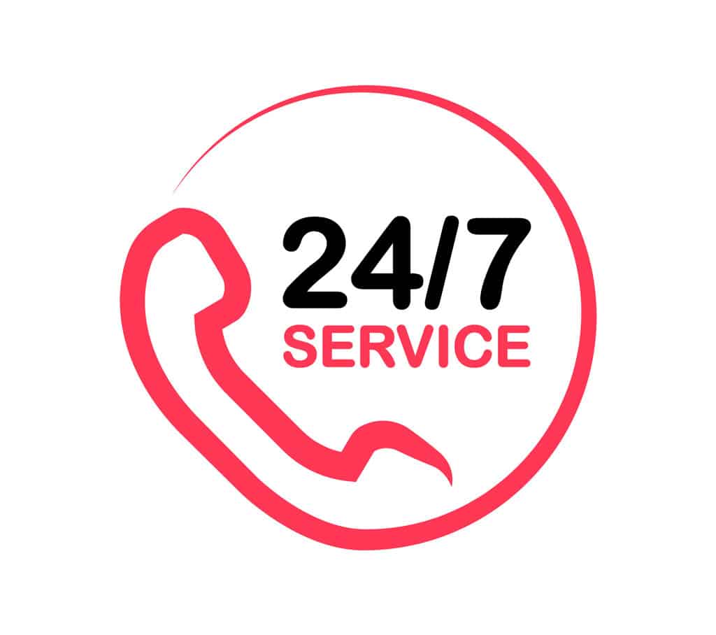 24/7 sign with phone | emergency electrician colleyville tx southlake tx 