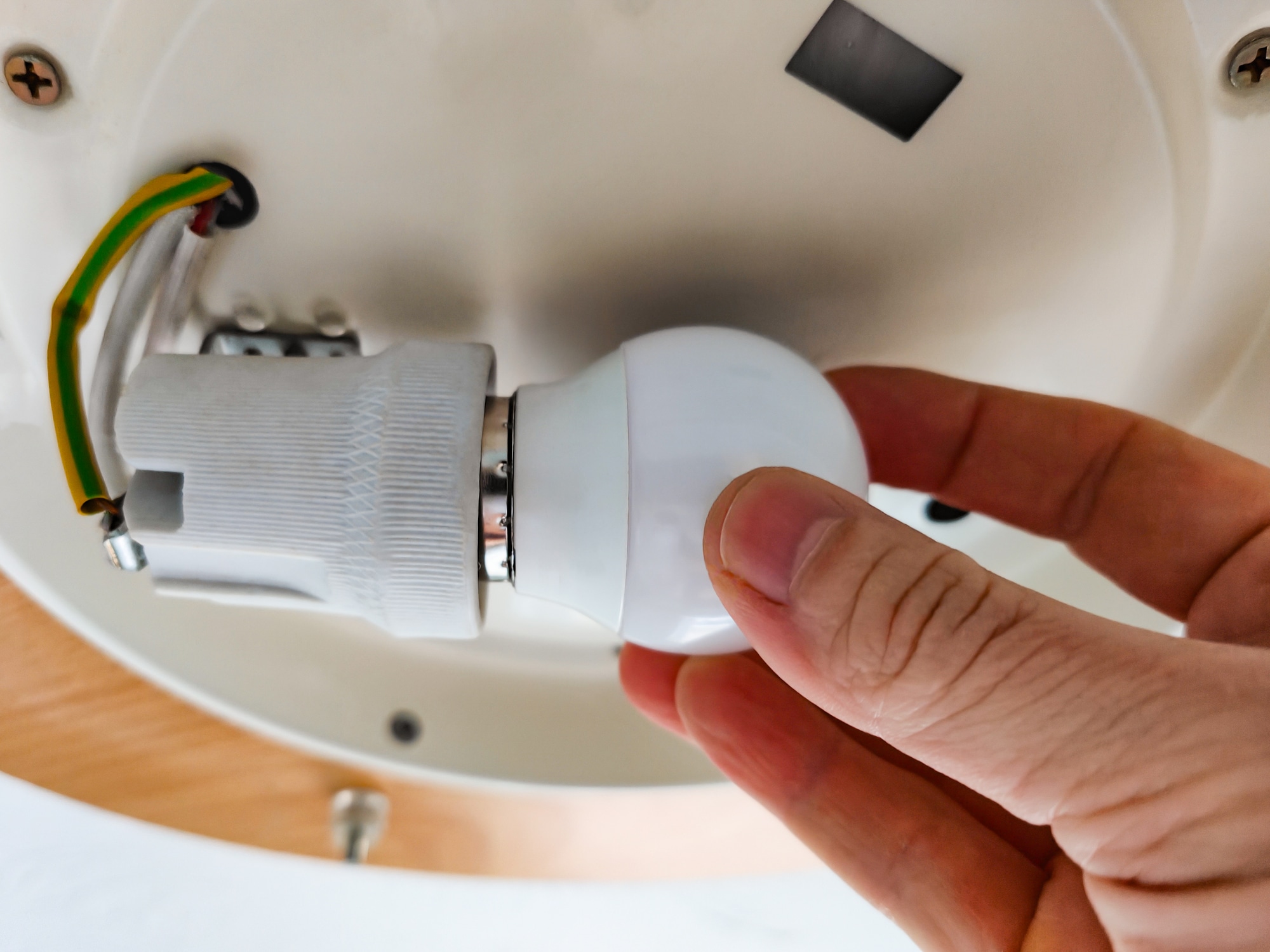 LED light bulb, LED Lighting Installation.